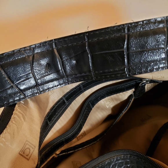 Liz Claiborne Faux Leather Alligator Purse - Picture 6 of 11